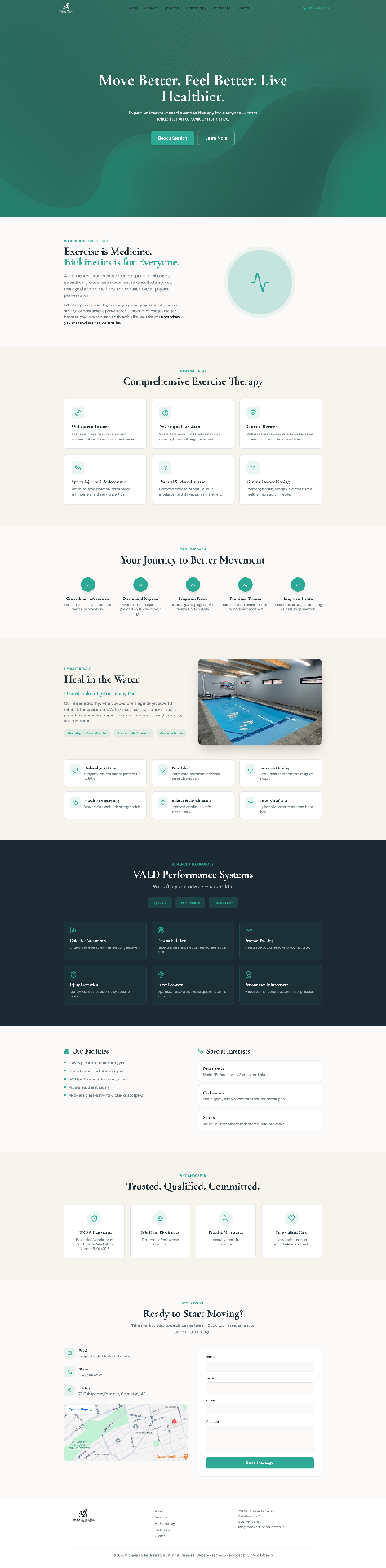 Screenshot of Michayla Holder Biokineticist website by Big Mood Agency